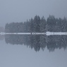 幻の湖　雪の日