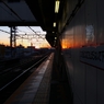 夕暮れのホーム