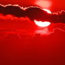 冬の播磨灘に沈む夕日１０