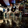 Three glasses in a bar in Delhi