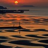 夕暮れの御輿来海岸　２