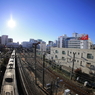 川越駅前を魚眼で撮影　