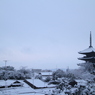 如月の雪景