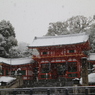八坂の雪景