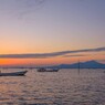 逆さお椀のような夕陽でした　５完