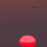冬の播磨灘に沈む夕日１９