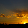 本日の夕景