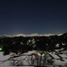 月下の北アルプス in 小川村