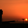 大洗の夕日