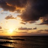 日本海の夕日