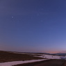 夕刻の夜空