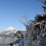 しぶき氷と磐梯山