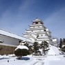 雪と城と青い空