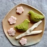 鶯丸の梅に鶯焼き菓子プレート
