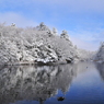 雪晴れの雲場池