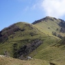 剱山と次郎笈との鞍部からの剱山