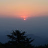 泰山夕日
