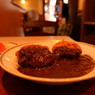 メンチカツとクリームコロッケのカレー