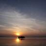 宍道湖の夕景　２月２４日