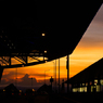 sunset clouds of suvarnabhumi airport