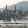 鳴鹿大堰左岸側