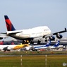 Delta 747-400 着陸　