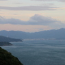 道の駅河野の夕景（2015/07/13）＝明かりが灯り始めた敦賀港＝