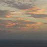 道の駅河野の夕景（2015/07/13）＝刻一刻と変わる雲の形と空の色＝