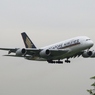 着陸　Singapore A380-841 