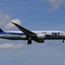 ANA 787-8 着地前