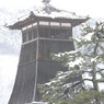 但馬國　春の雪　辰鼓楼