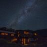 山小屋での星空