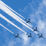 Blue Impulse at Chitose Air base.