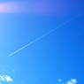shooting star in to the blue