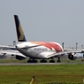 出発　シンガポール・特別塗装A380