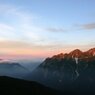 朝の明神岳