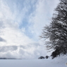 桧原湖の雪景色