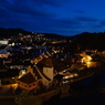 チェコ　チェスキー・クルムロフの夜景