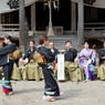 五箇山・麦屋まつり　地主神社奉納「麦屋節」女踊り