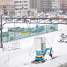 旧旭川駅、宗谷線・旧線の電柱