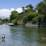 柳川で川遊び