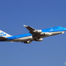 KLM B747-400 City of Tokyo PH-BFT+鳥