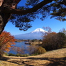 覗き見の富士山