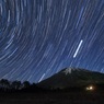 大山の夜空