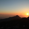 2014　志賀高原からの夕日