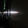 夜のシャッター