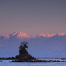 染まる立山連峰