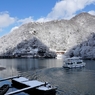 冬の庄川峡　淡雪淡陽６