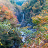 綿ヶ滝が見える展望台より（手取峡谷2015年秋より）