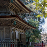 三重の塔と楓月橋（初春の那谷寺より）